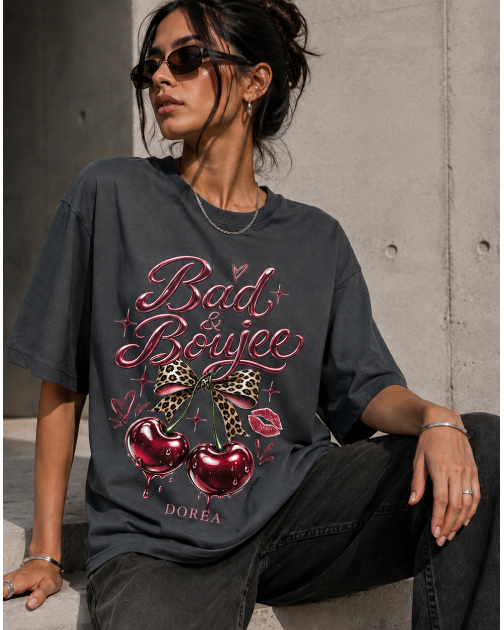DOREA Bad & Boujee Oversized T-Shirt