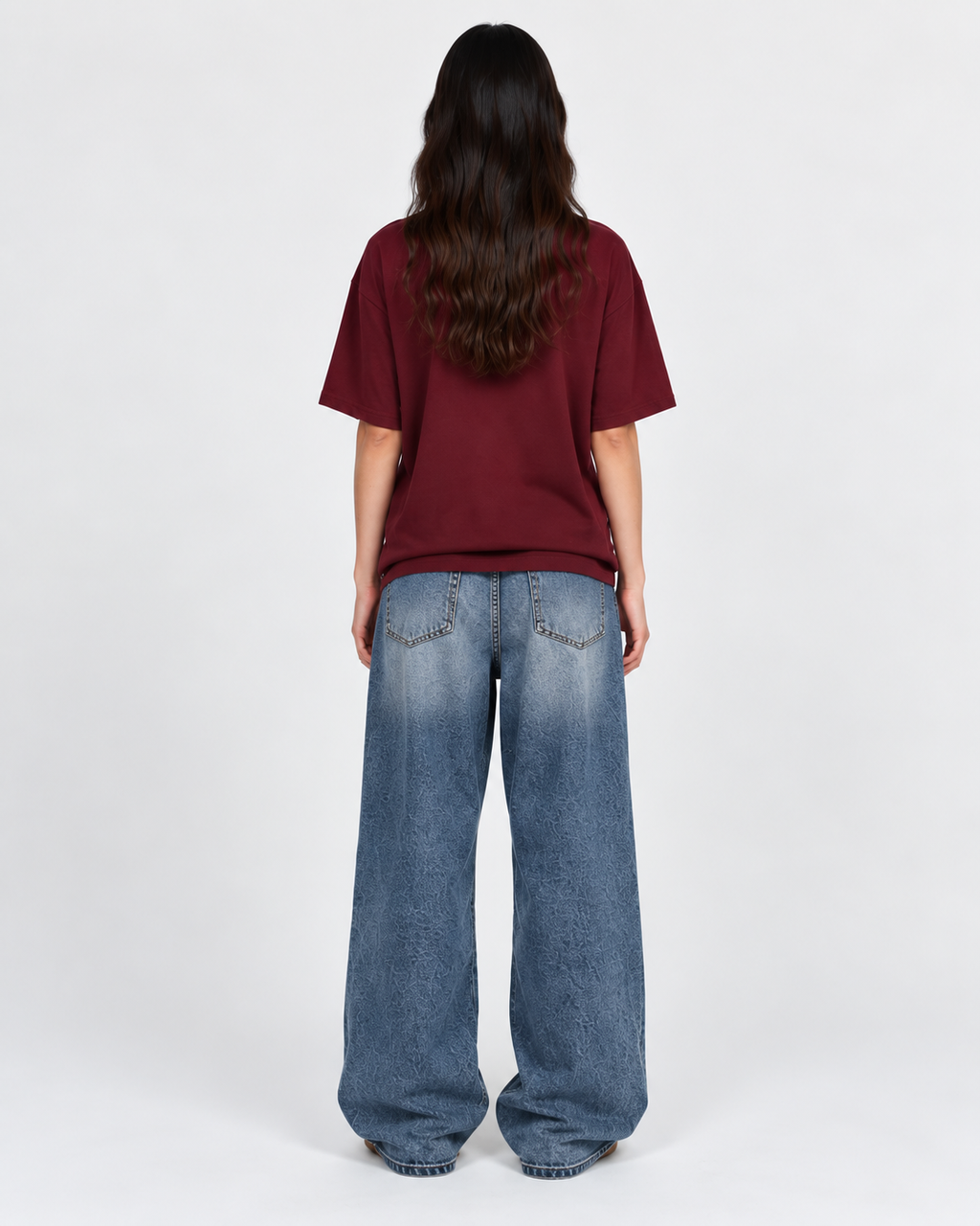 DOREA Just a Girl Oversized T-Shirt