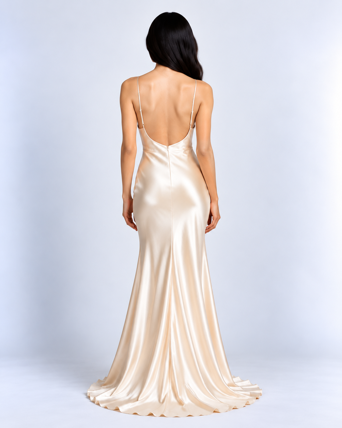 DOREA Pearl Luxe Satin Maxi Dress